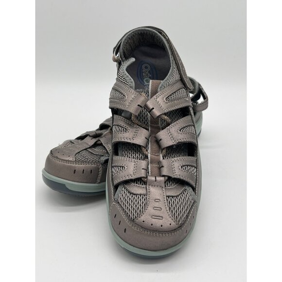 Orthofeet Size 10 X-Wide Womens Sandals With Adjustable Straps & Closed Toe Desi - Picture 1 of 9